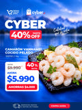 Camarón Vannamei 100/150 Cocido Pelado 1KG