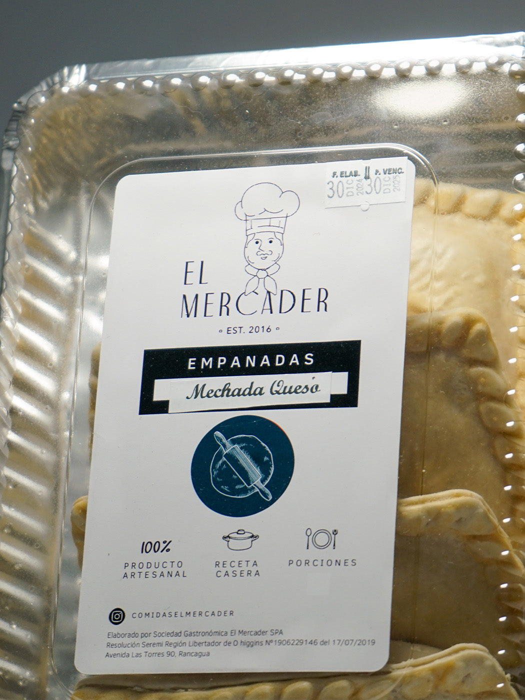 Empanadas Mechada Queso 4 unidades