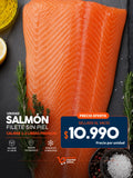 Filete Salmón Sin Piel Select Premium 1-2 LB - 1 unidad