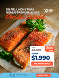 Porción Salmón Premium sin piel Limón y Finas Hierbas 130 grs. - 1 Unidad