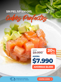 Cubos perfectos de Salmón sin piel 600g.