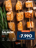 Cubos Perfectos de Salmón Sin Piel 500g