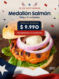 Medallón de Salmón 150 grs 5 Un.