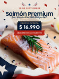 Porción Salmón Premium sin piel 180-220 grs. 1 Kg