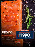 Porción Trucha Premium con piel 150-250 grs. 1kg