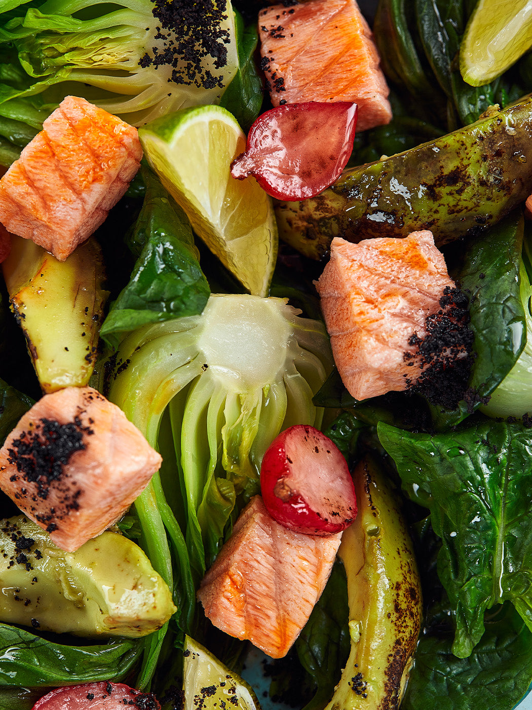 Cubos de Salmón sin piel congelado 630g. sellado al vacío