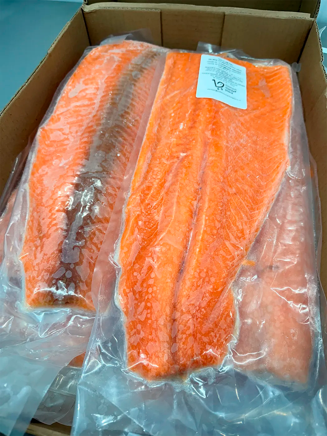 Caja Filete Salmón Sin Piel Select Premium 1-5 LB - 10Kg